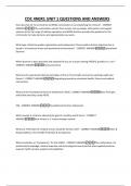 CDC 4N0X1 UNIT 1 QUESTIONS AND ANSWERS