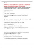 DUNPHY - ENDOCRINE AND METABOLIC PROBLEMS QUESTIONS AND ANSWERS 100&percnt; SOLVED