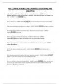 USI CERTIFICATION EXAM UPDATED QUESTIONS AND ANSWERS