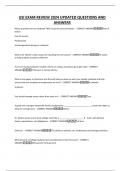 USI EXAM REVIEW 2024 UPDATED QUESTIONS AND ANSWER