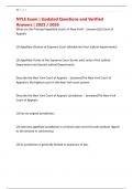 NYLE Exam &vert; Updated Questions and Verified Answers &vert; 2025 &sol; 2026