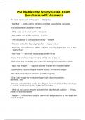PSI Manicurist Study Guide Exam Questions with Answers