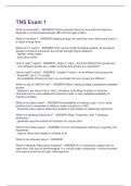 TNS Exam 1 Questions and Answers&vert;2025 Update&vert;100&percnt; Correct