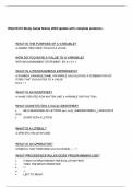 WGU D278 Study Guide Notes&vert; 2025 Update with complete solutions&period;