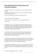 Occupational licensing Exam And Correct Answers&period;