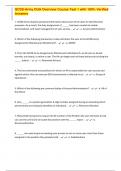 GCSS-Army DUA Overview Course Test 1 with 100&percnt; Verified Answers