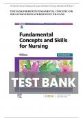 Test Bank for Fundamental Concepts and Skills for Nursing 6th Edition by Williams ISBN 9780323694766 All Chapters 1-40 &vert; Complete Guide A&plus;