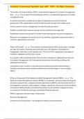Incident Command System test with 100&percnt; Verified Answers