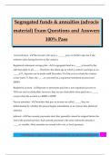 Segregated funds & annuities &lpar;advocis material&rpar; Exam Questions and Answers 100&percnt; Pass