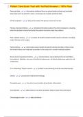 Patient Care Exam Test with Verified Answers &vert; 100&percnt; Pass