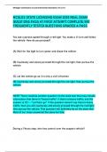 MCOLES STATE LICENSING EXAM 2025 REAL EXAM  QUESTIONS PASS AT FIRST ATTEMPT COMPLETE 500  FREQUENTLY TESTED QUESTIONS GRADED A PASS