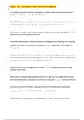 NIMS 100 Test with 100&percnt; Verified Answers