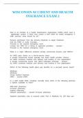 Wisconsin Accident and Health Insurance Exam 2 with complete solutions&period;