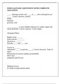 NURS 214 EXAM 3 QUESTIONS WITH COMPLETE SOLUTIONS