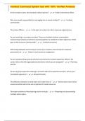 Incident Command System test with 100&percnt; Verified Answers