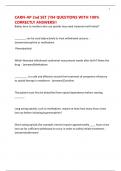 CARN-AP 2nd SET &vert;194 QUESTIONS WITH 100&percnt; CORRECTLY ANSWERS&excl;&excl;