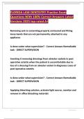 FLORIDA LAW DENTISTRY Practice Exam Questions With 100&percnt; Correct Answers Latest Versions 2025 top rated A&plus;