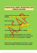 Georgette Review&period; PMHNP- 388 QUESTIONS- WITH COMPLETE SOLUTIONS