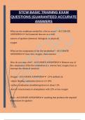 STCW BASIC TRAINING EXAM QUESTIONS &vert;GUARANTEED ACCURATE ANSWERS