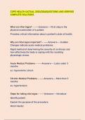 COPE HEALTH &lpar;ACTUAL 2025&sol;2026&rpar;QUESTIONS AND VERIFIED COMPLETE SOLUTIONS
