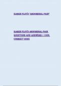 BUNDLE&vert; KAREN FLOYD ABDOMINAL PAIN QUESTIONS AND ANSWERS&vert;&vert;100&percnt; CORRECT 2025