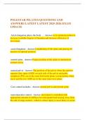 POLESTAR PILATES QUESTIONS AND ANSWERS LATEST LATEST 2025-2026 EXAM UPDATE