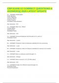 CBP EXAM &num;2 CORRECT QUESTIONS & ANSWERS&vert;&vert; 2025 LATEST UPDATE
