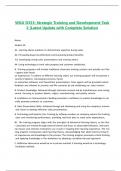WGU D353&colon; Strategic Training and Development-Task 2 &vert;Latest Update with Complete Solution