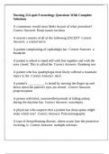 Nursing 214-quiz 9 neurology Questions With Complete Solutions