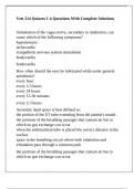 Vett 214 Quizzes 1-4 Questions With Complete Solutions
