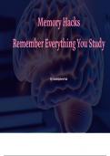 Memory Hacks  Remember Everything You Study