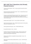 BIO 1A03 Test 2 Questions And Already Passed Answers&period;