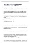 Test 1 BIO 1a03 Questions With Guaranteed Pass Solutions&period;
