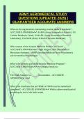 ARMY AEROMEDICAL STUDY QUESTIONS &lpar;UPDATED 2025&rpar; &vert;GUARANTEED ACCURATE ANSWERS