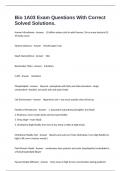 Bio 1A03 Exam Questions With Correct Solved Solutions&period;