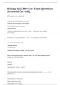 Biology 1A03 Revision Exam Questions Answered Correctly&period;