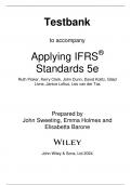 Test Bank For  Applying IFRS Standards&comma; 5th Edition Ruth Picker&comma; Leo van der Tas&comma; David Kolitz&comma; Gilad Livne&comma; Janice Loftus&comma; Miriam Koning