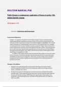Solution manual for  Public finance a contemporary application of theory to policy 12tḥ edition David N&period; Hyman All Chapters 1-18