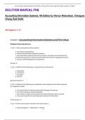 Solution Manual for  Accounting Information Systems&comma; 4th Edition by Vernon Richardson&comma; Chengyee  Chang&comma; Rod Smith  All Chapters 1-17