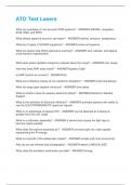 ATO Test Lasers Questions and Answers&vert;2025 Update&vert;100&percnt; Correct