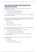 APEA Predictor EXAM 2025-2026 QUESTIONS AND ANSWERS NEW UPDATE&period;pdf