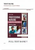 Test Bank for Professional Nursing 10th Edition Black&comma; All chapters complete