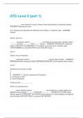 ATO Level II &lpar;part 1&rpar; 2025 Questions with Correct Answers&vert; New Version with complete solutions