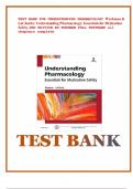 TEST BANK FOR UNDERSTANDING PHARMACOLOGY Workman & LaCharity Understanding Pharmacology Essentials for Medication Safety&comma; 2ND EDITION BY WORKMAN FULL TESTBANK all chapters complete