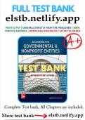  Test Bank for Accounting for Governmental and Nonprofit Entities 19th Edition Reck