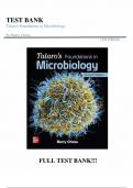 Test bank for Talaro&rsquo;s Foundations in Microbiology 11th Edition By Barry Chess&comma;All chapters complete