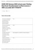 GNRS 583 Quizzes 2025 Actual exam &lpar;Testing Real Exam Questions&rpar;and verified Answers &lpar; 100&percnt; accurate&rpar; GET IT RIGHT&excl;&excl;