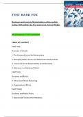 Test Bank for  Business and society Stakeholders ethics public  policy 15ṫh edition by Ann Lawrence&comma; James Weber  All Chapters 1-19 Complete