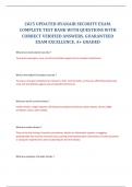 2025 UPDATED RYANAIR SECURITY EXAM&period; COMPLETE TEST BANK WITH QUESTIONS WITH CORRECT VERIFIED ANSWERS&period; GUARANTEED EXAM EXCELLENCE&period; A&plus; GRADED