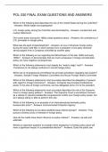 POL-330 FINAL EXAM QUESTIONS AND ANSWERS